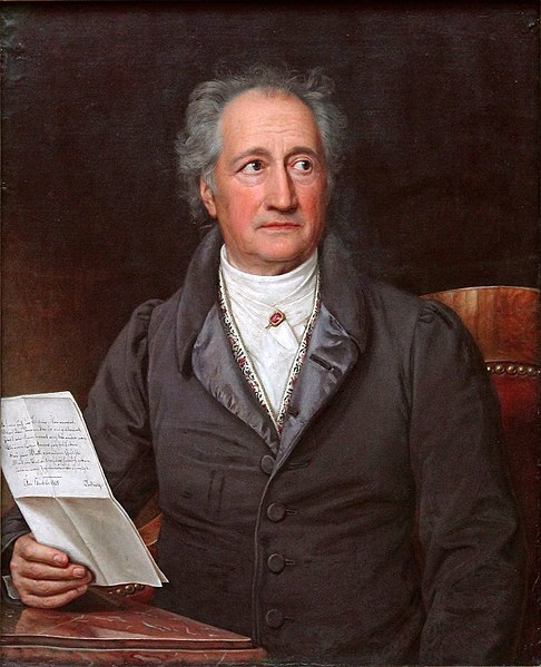 Johann Wolfgang von Goethe, Gemälde von Stieler 1828